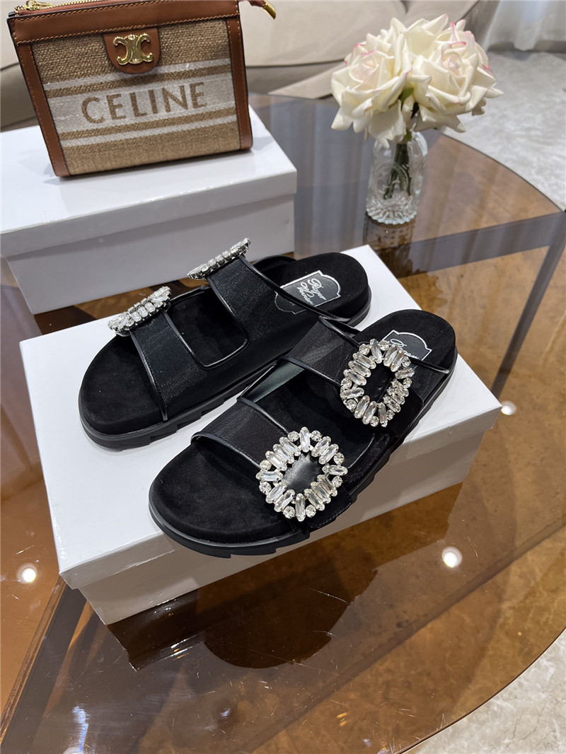 Best Replica Roger vivier new rhinestone buckle sandals - Colareps