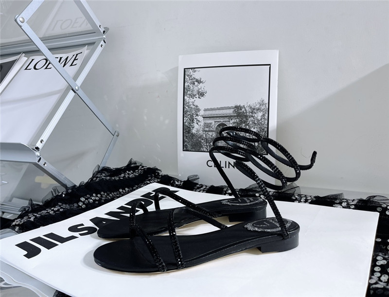 Best Replica rene caovilla cleo flat sandals - Colareps