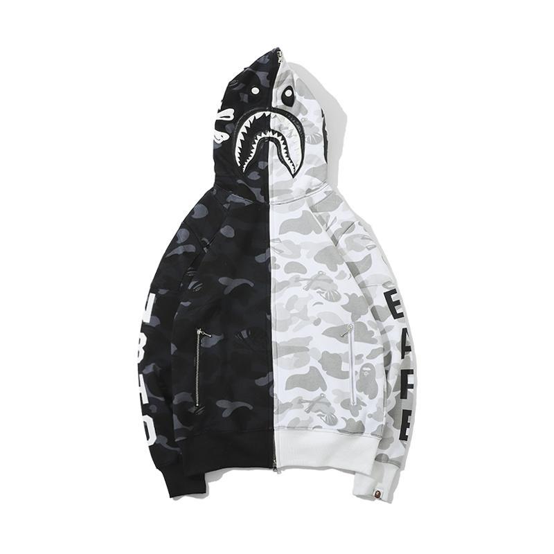 Best Replica Bape Shark Skull Hoodie Camo - Colareps