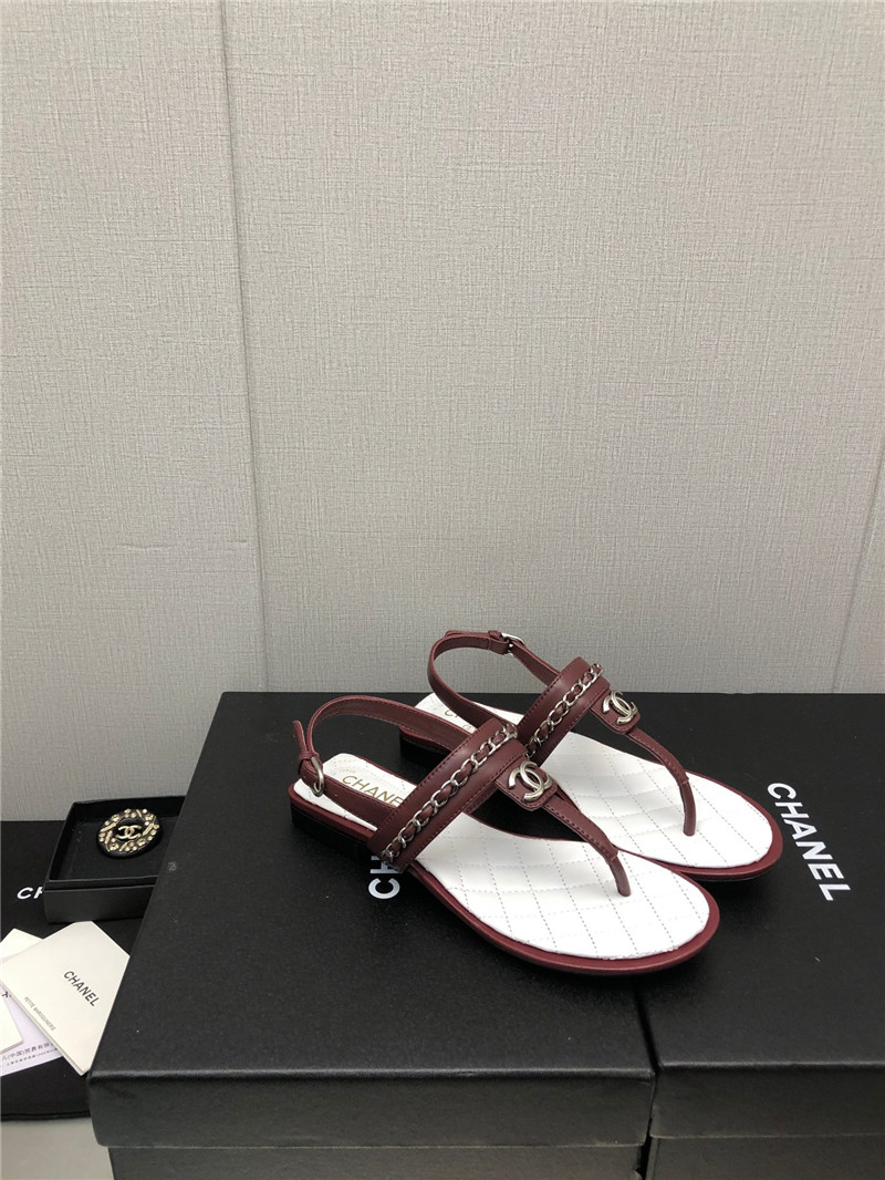 Best Replica Chanel new C buckle chain sandals - Colareps