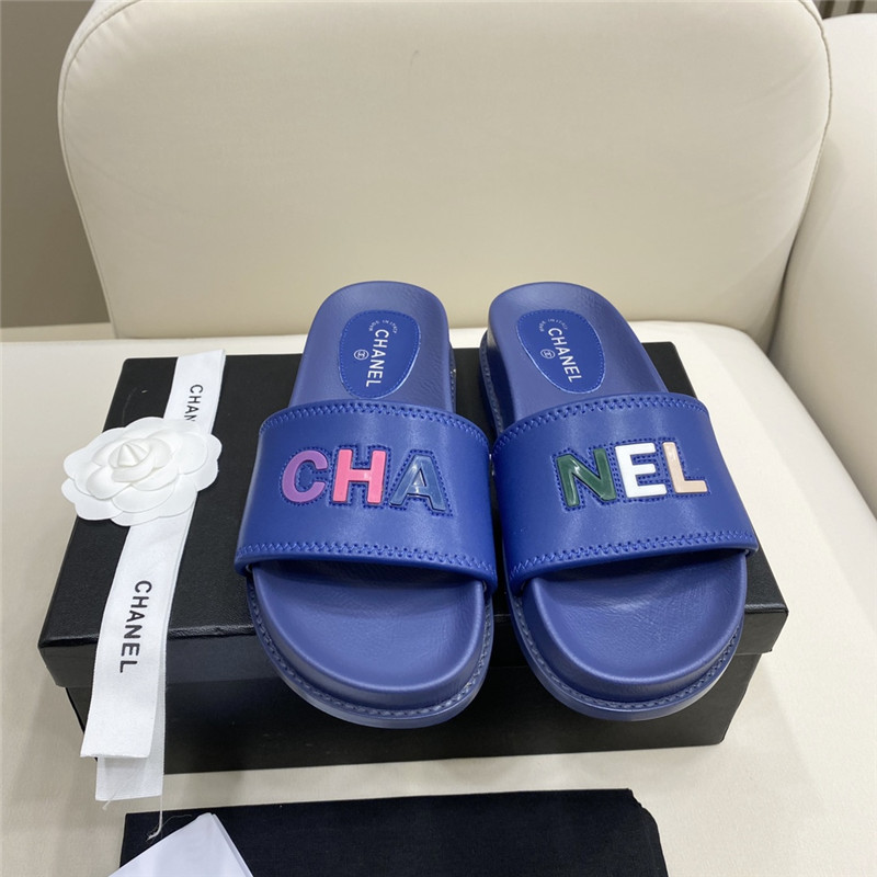 Best Replica chanel alphabet slippers womens - Colareps