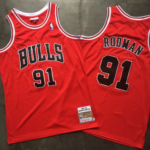 Best Replica DENNIS RODMAN CHICAGO BULLS THROWBACK JERSEY - Colareps