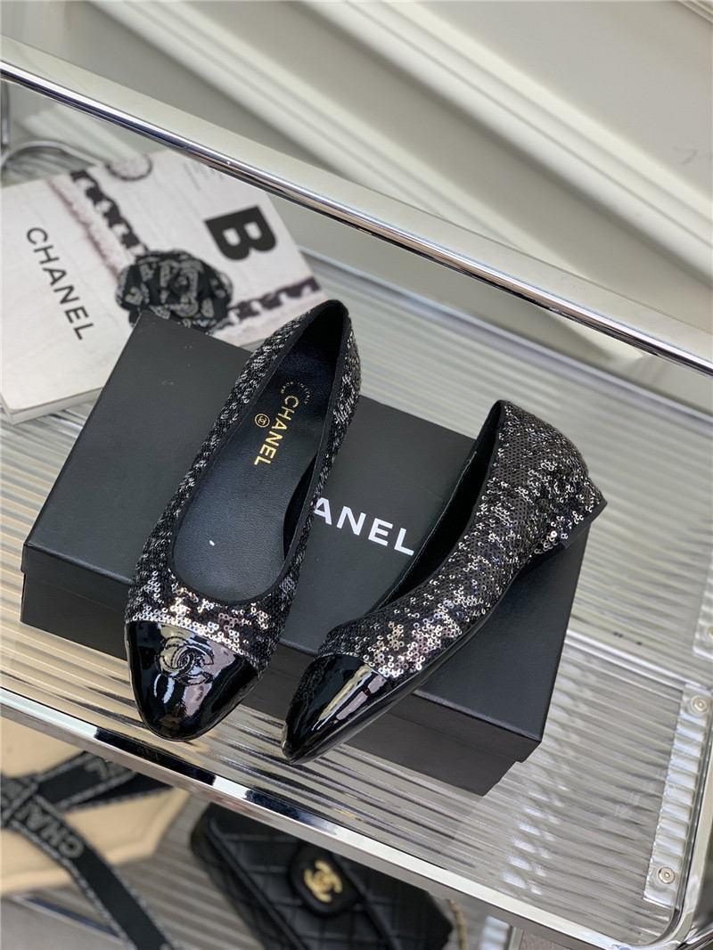 Best Replica Chanel latest sequin shoes - Colareps