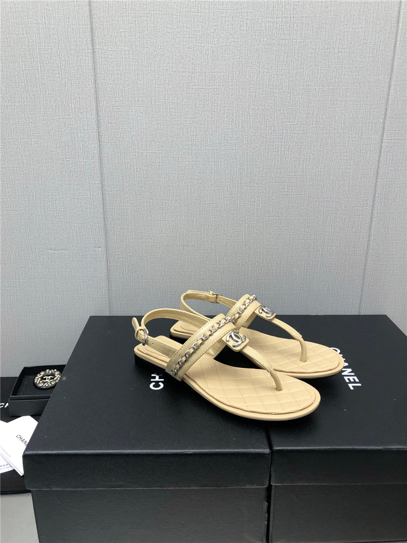 Best Replica Chanel new C buckle chain sandals - Colareps