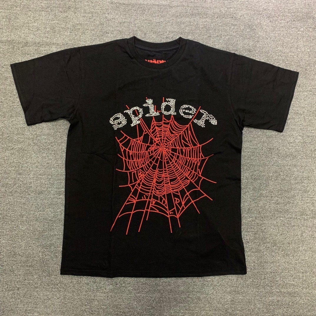 Best Replica Young Thug Sp5der -Glitter cobweb tee - Colareps