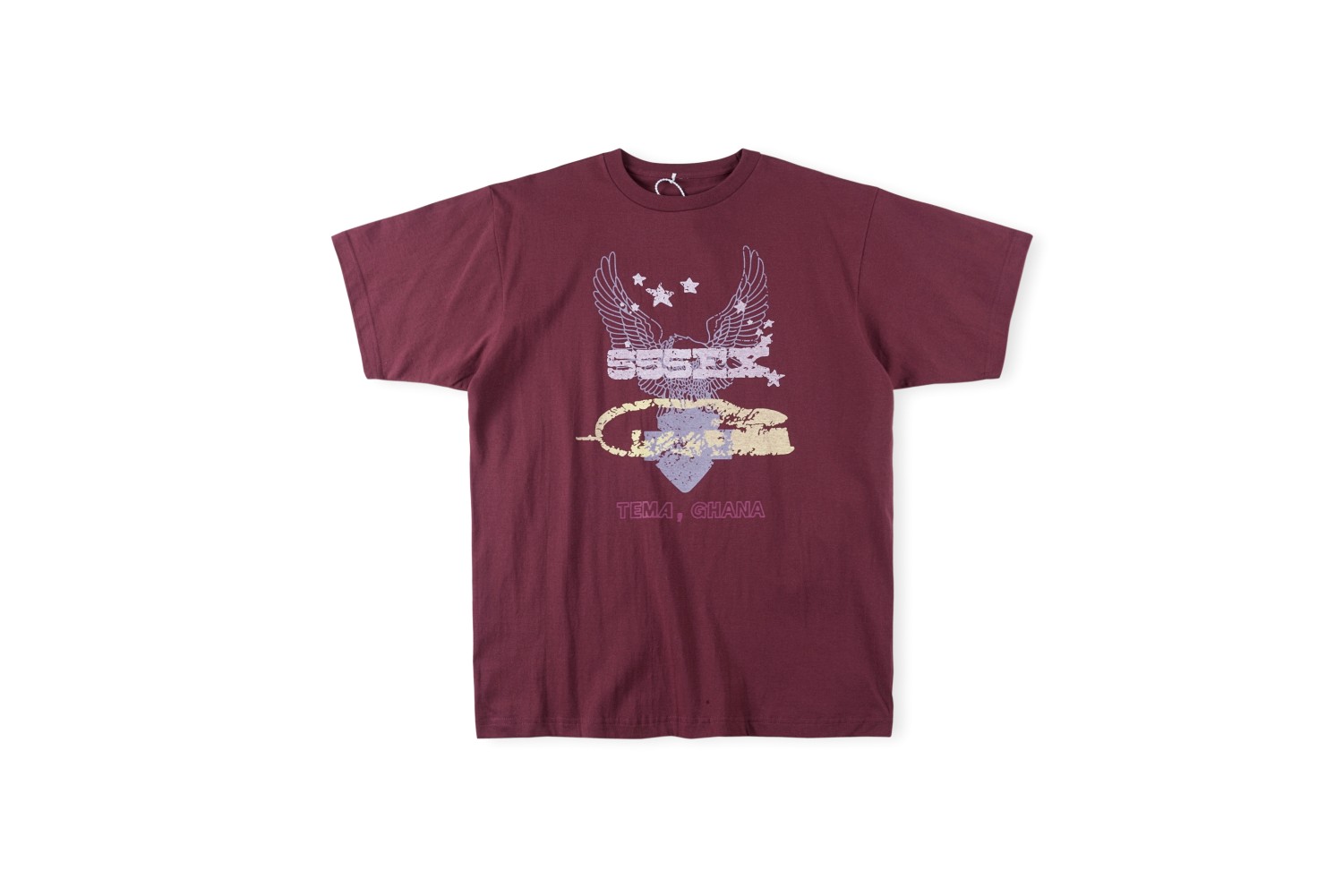 Best Replica Eagles spider web cracked image print tee - Colareps