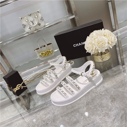 Best Replica chanel chain platform sandals - Colareps
