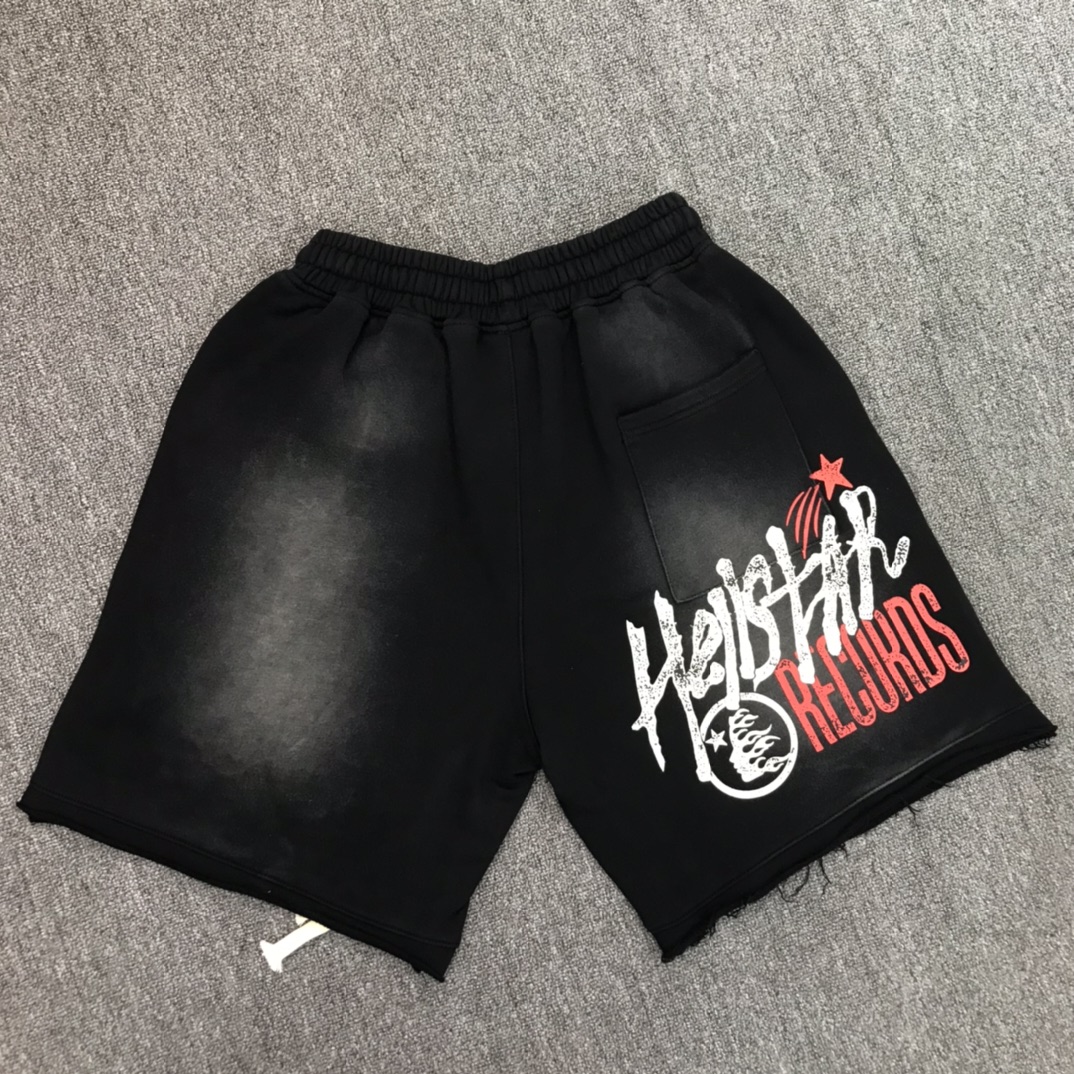 Best Replica 1:1 quality version Grumpy avatar star letter print washed shorts - Colareps