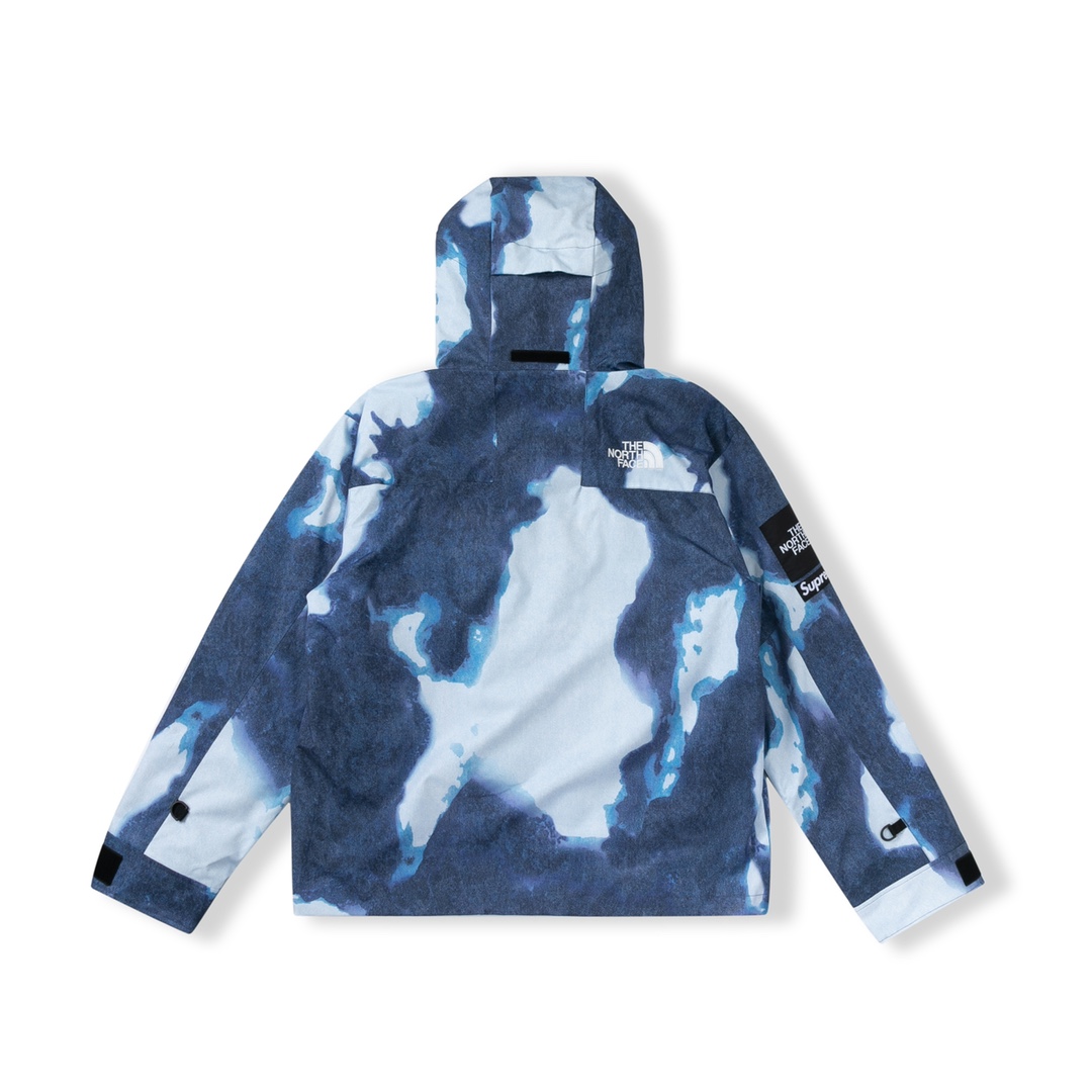 Best Replica SUPREME THE NORTH FACE BLEACHED DENIM PRINT MOUNTAIN JACKET - Colareps