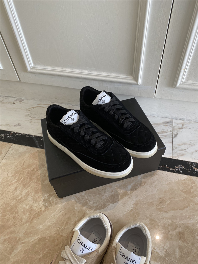 Best Replica chanel classic diamond suede sneakers - Colareps