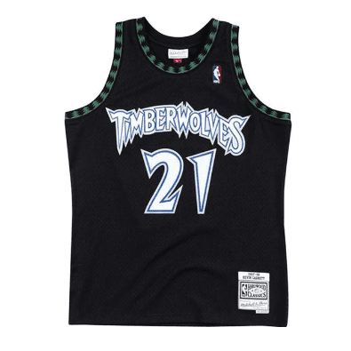 Best Replica KEVIN GARNETT MINNESOTA TIMBERWOLVES THROWBACK JERSEY - Colareps