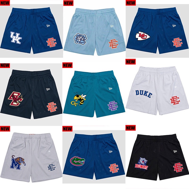 Best Replica NC@@ team logo mesh shorts 10 colors - Colareps