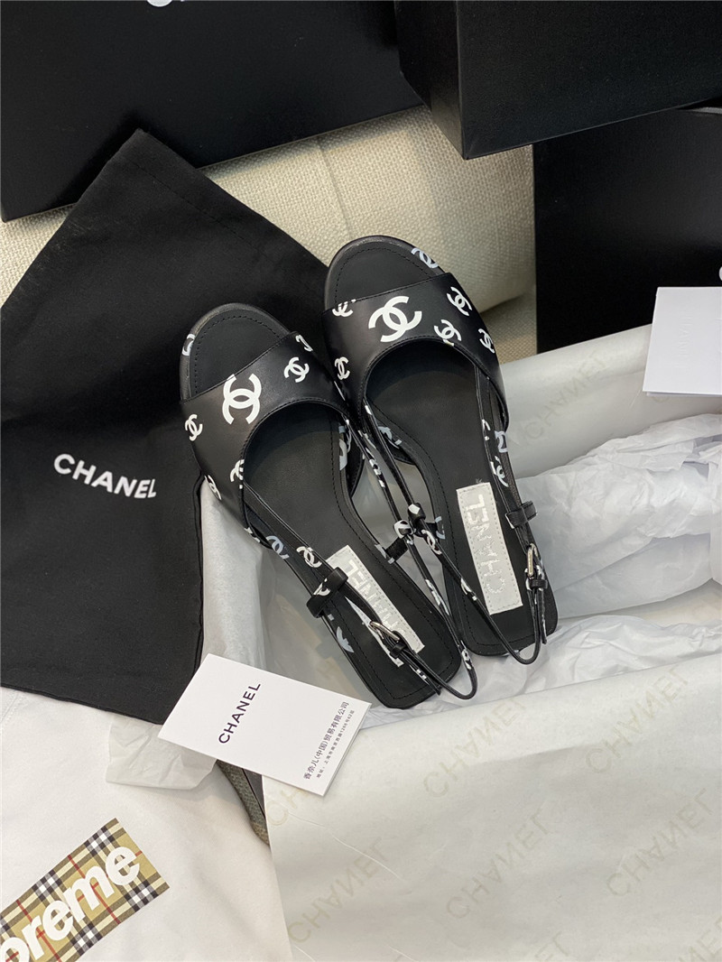 Best Replica chanel flat cutout sandals - Colareps