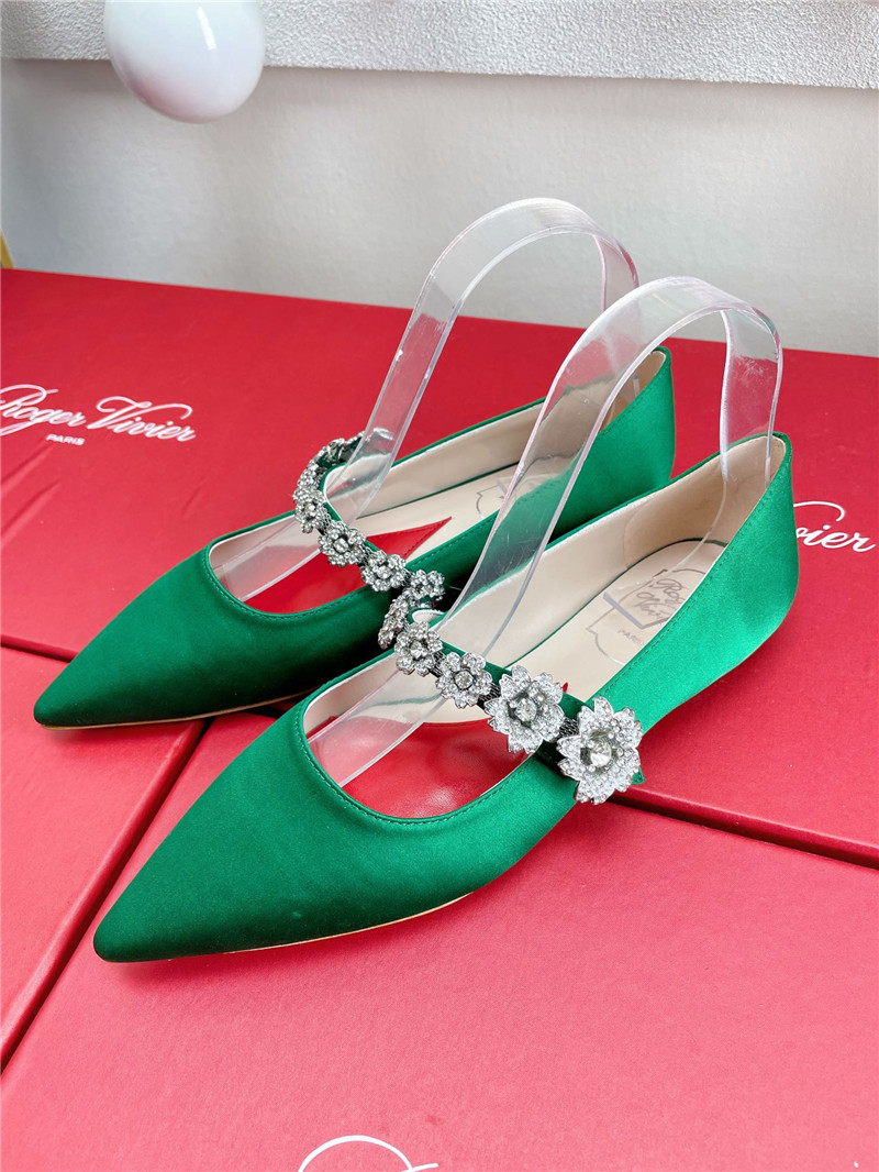 Best Replica Roger vivier Dupes wedding shoes snow diamond series high heels - Colareps