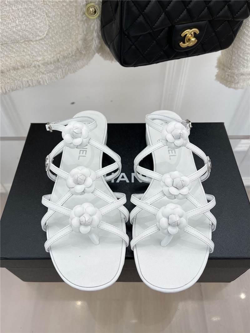 Best Replica chanel camellia sandals - Colareps