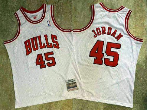 Best Replica MICHAEL JORDAN #45 CHICAGO BULLS THROWBACK JERSEY - Colareps