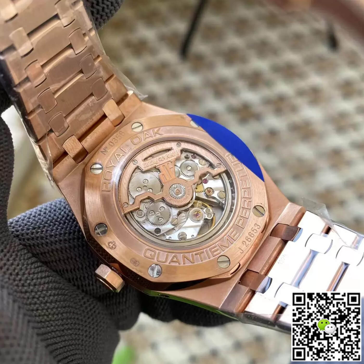 Best Replica Replica Audemars Piguet Royal Oak 26584OR.OO.1220OR.01 1:1 Best Edition APS Factory Gold Dial - Colareps