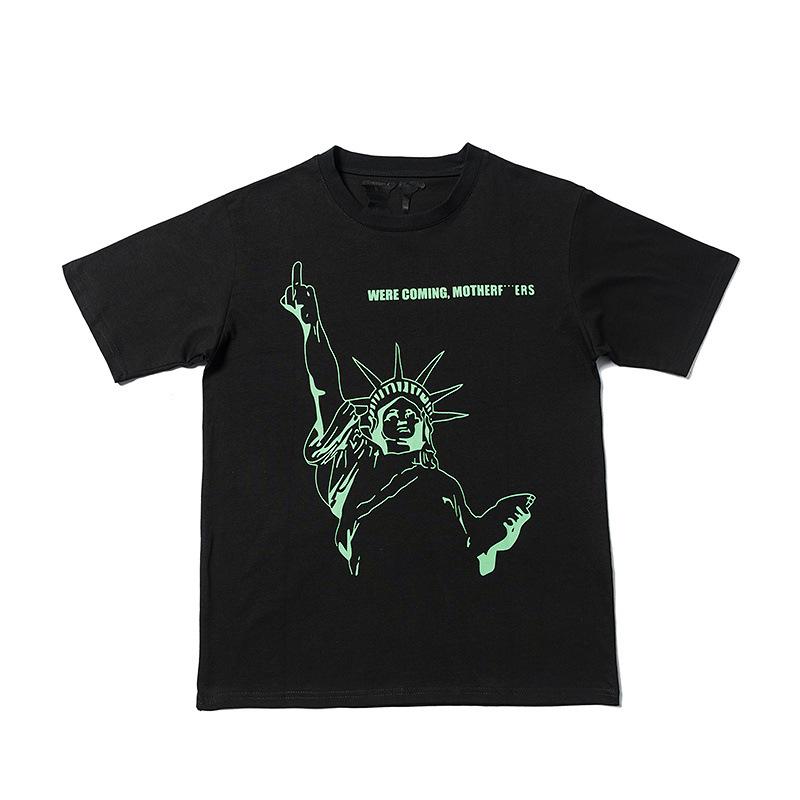 Best Replica Vlone NYC Pop Up Statue Of Liberty Were Coming Tee - Colareps
