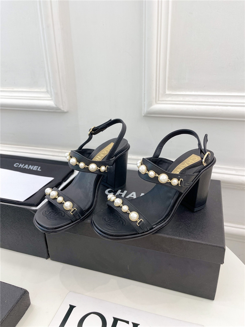 Best Replica Chanel counter catwalk pearl sandals - Colareps