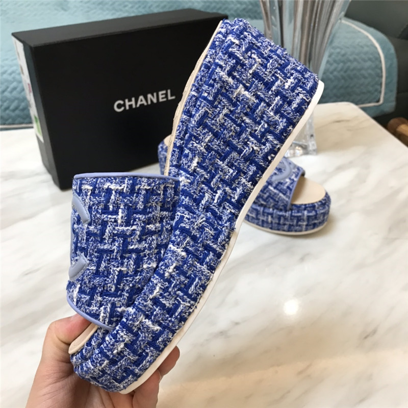 Best Replica Chanel new large double C lazy platform slippers - Colareps