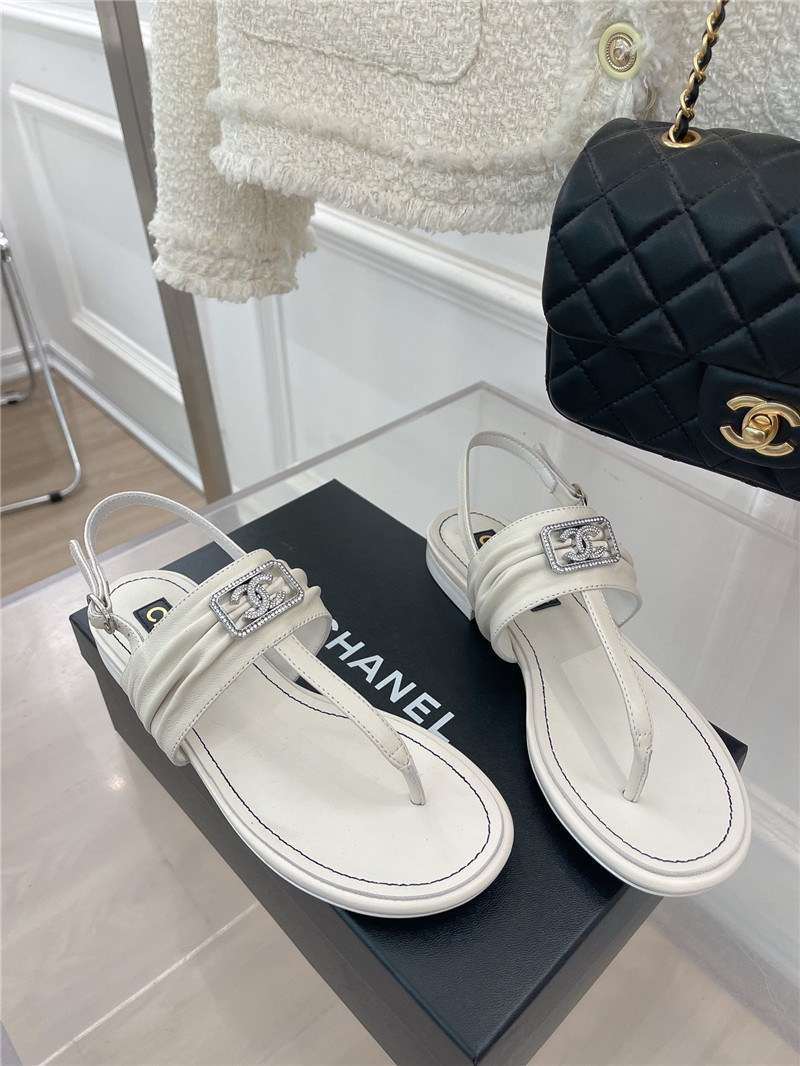 Best Replica chanel flip flop CC square sandals - Colareps