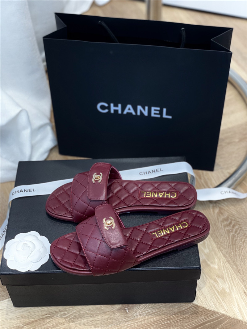 Best Replica chanel classic flat slippers - Colareps