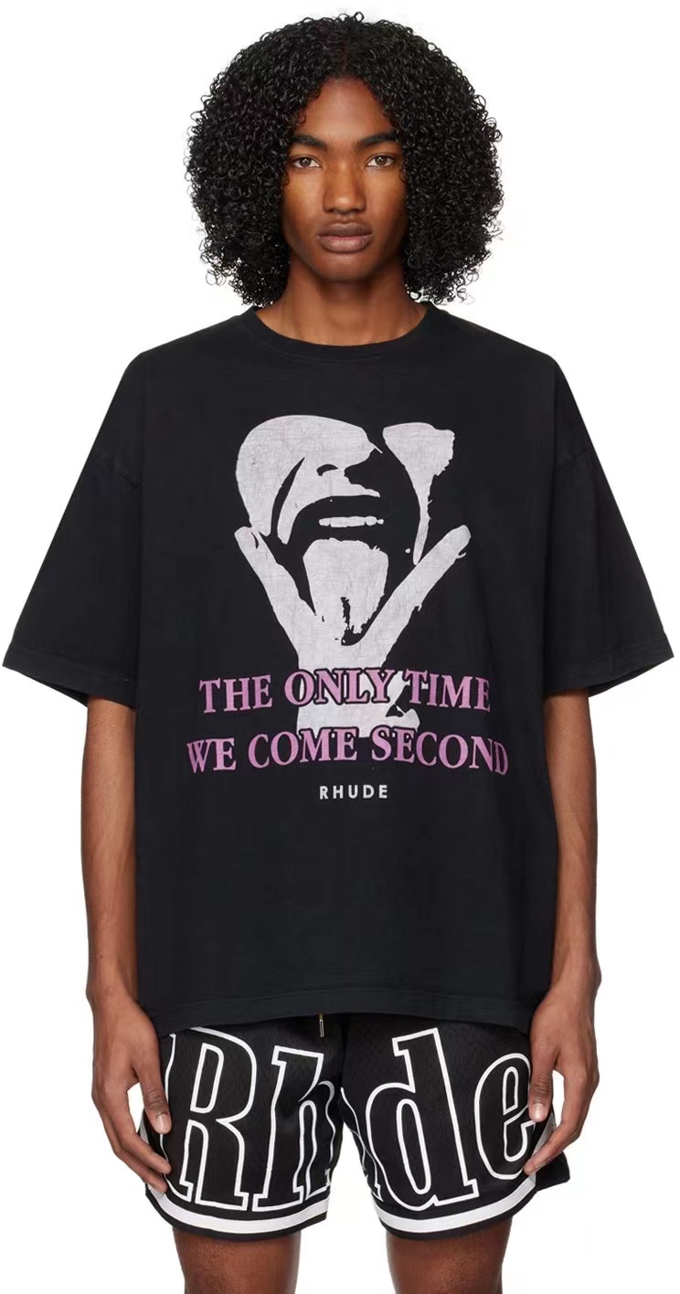 Best Replica Portrait Portrait Rock Print tee Black - Colareps