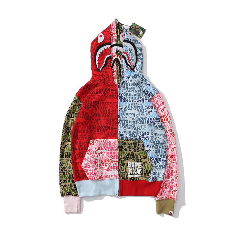 Best Replica Bape Shark Color Hoodie - Colareps