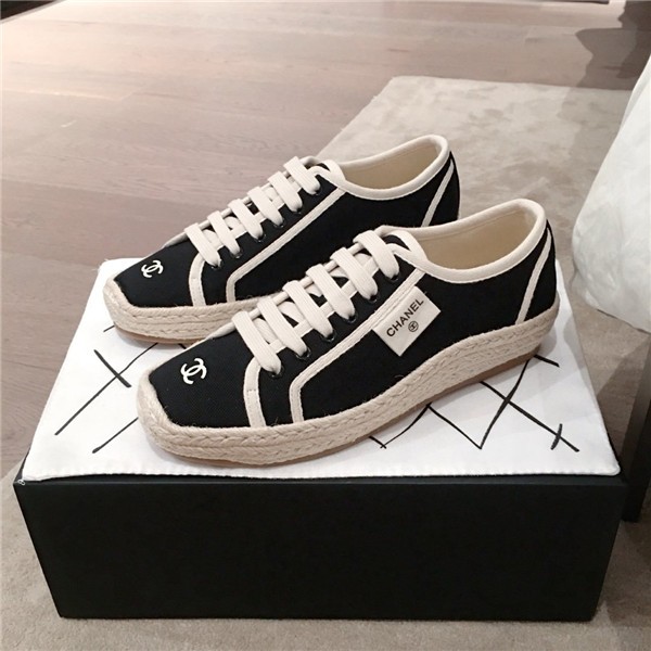 Best Replica chanel canvas shoes replica shoes - Colareps