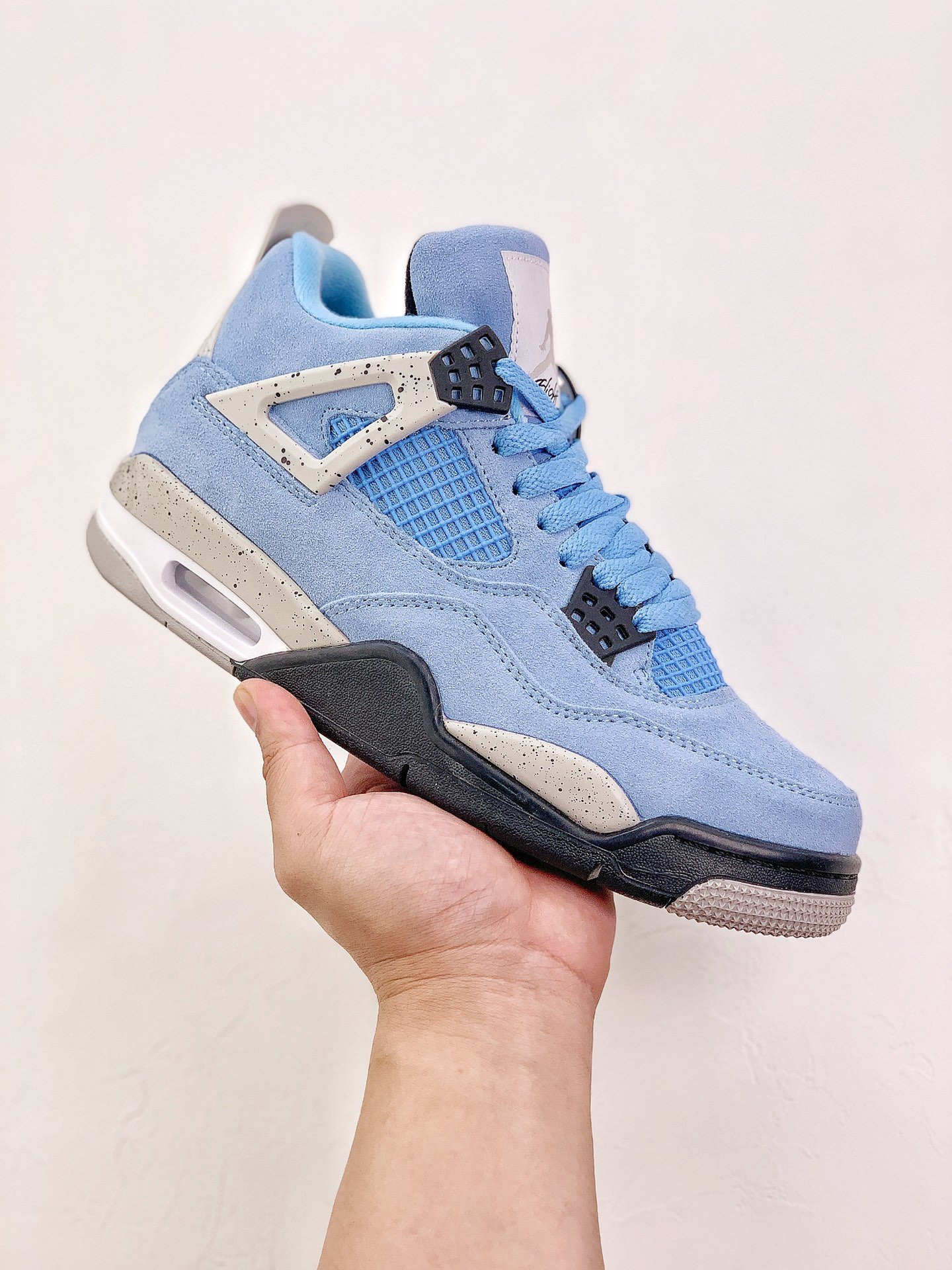 Best Replica Jordan 4 Retro University Blue Extended Size - Colareps