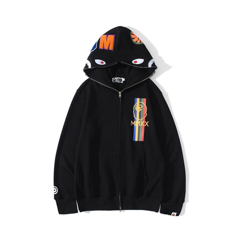Best Replica Bape MMXX Full Zip Hoodies Black - Colareps