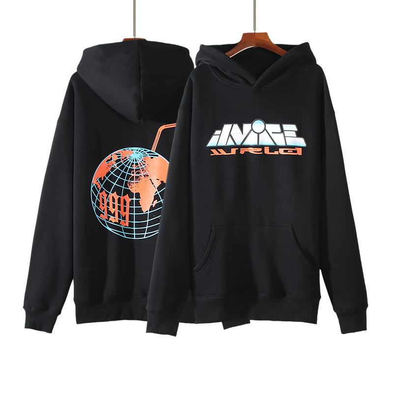 Best Replica Vlone x Juice Wrld 999 plus thickening Black Hoodie - Colareps