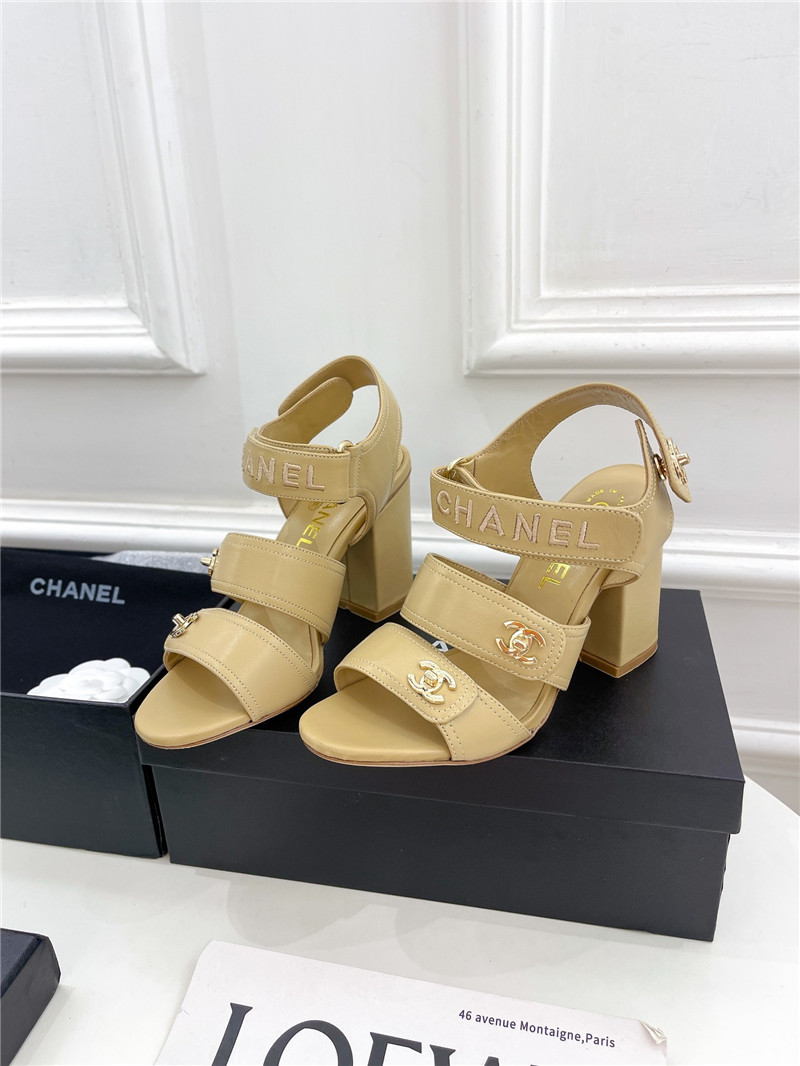 Best Replica chanel classic block heel sandals - Colareps