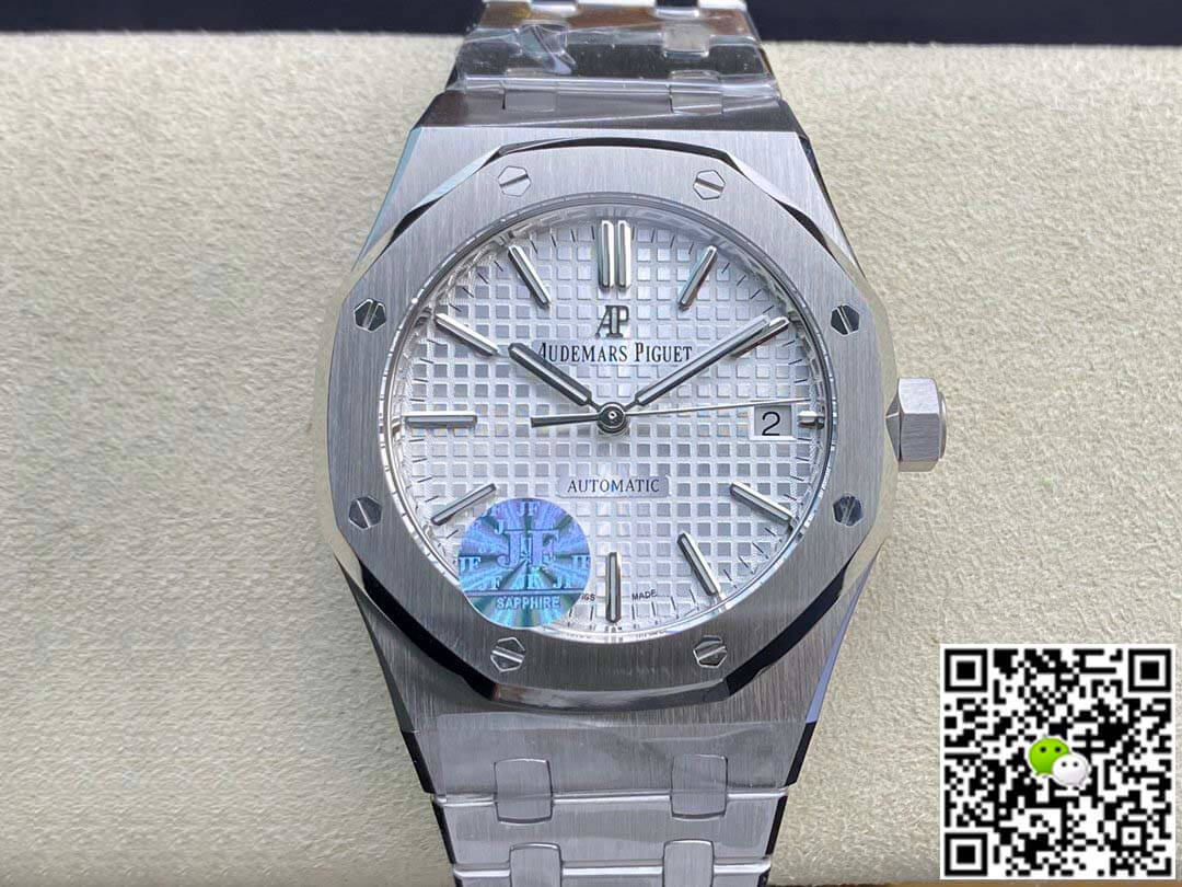 Best Replica Replica Audemars Piguet Royal Oak 15450ST.OO.1256ST.01 1:1 Best Edition JF Factory Silver Dial - Colareps