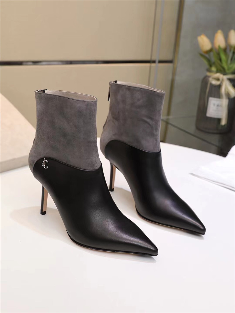 Best Replica Jimmy Choo Pearl Heels Dupe pointed high heel ankle boots - Colareps