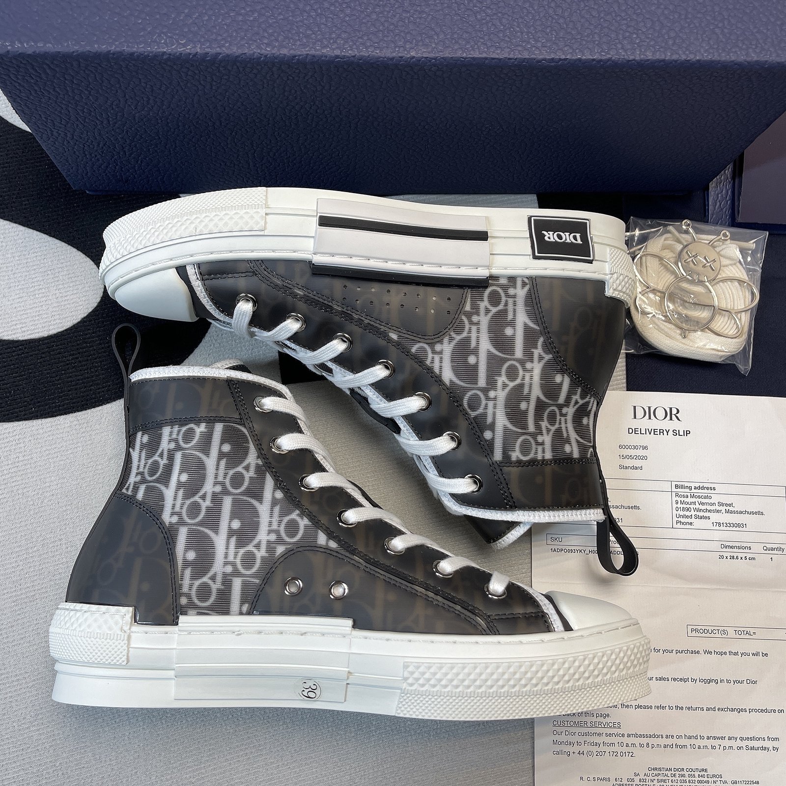 Best Replica Dior B23 High Top Sneaker 19 - Colareps