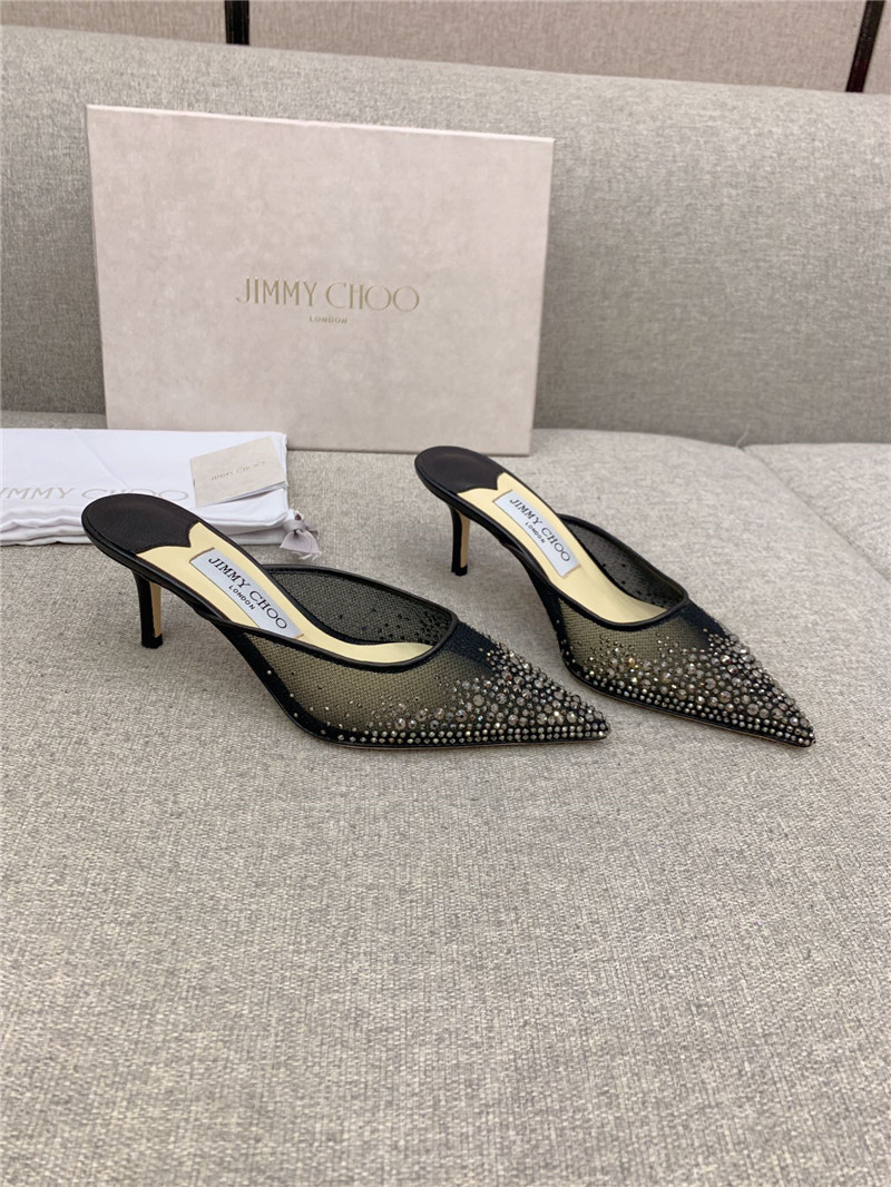 Best Replica Jimmy Choo new rhinestone mesh fairy shoes wedding shoes - Colareps