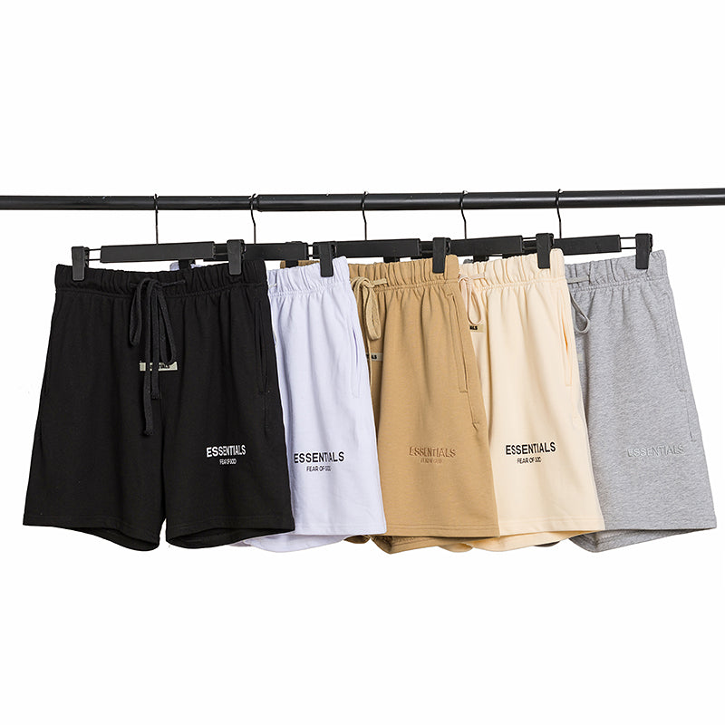 Best Replica Fear of God Replica Essentials Embroidered Reflective Sweat Shorts 550 - Colareps
