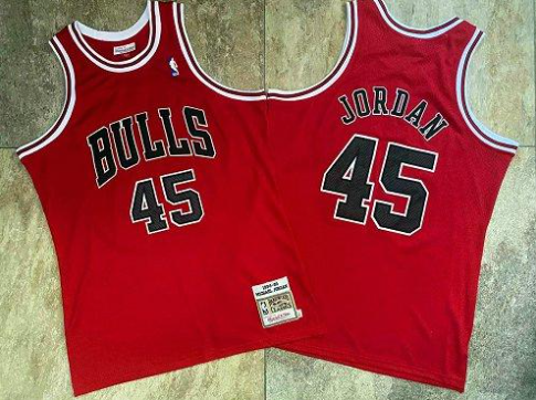 Best Replica MICHAEL JORDAN #45 CHICAGO BULLS THROWBACK JERSEY - Colareps