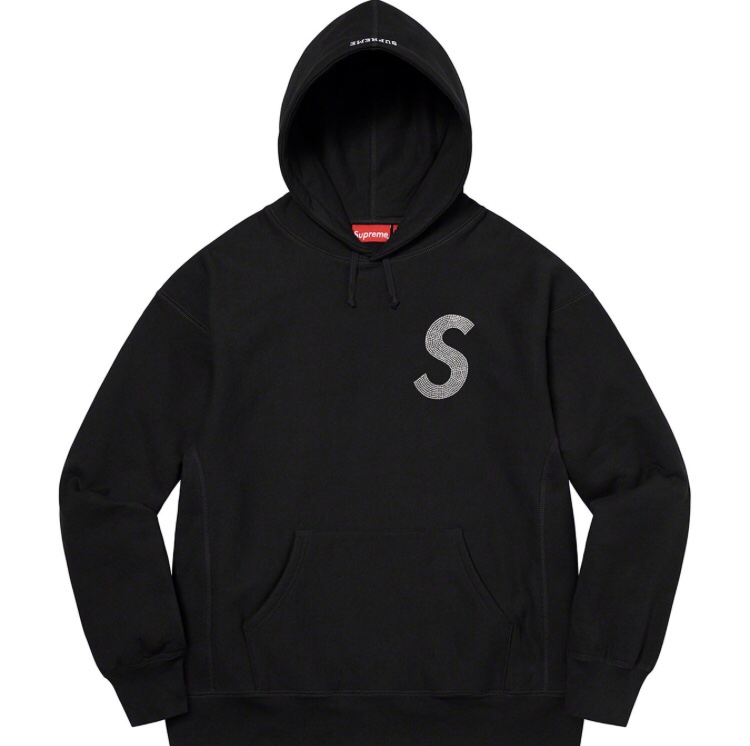 Best Replica Supreme Replica 21SS SWAROVSKI S LOGO HOODED SWEATSHIRT - Colareps