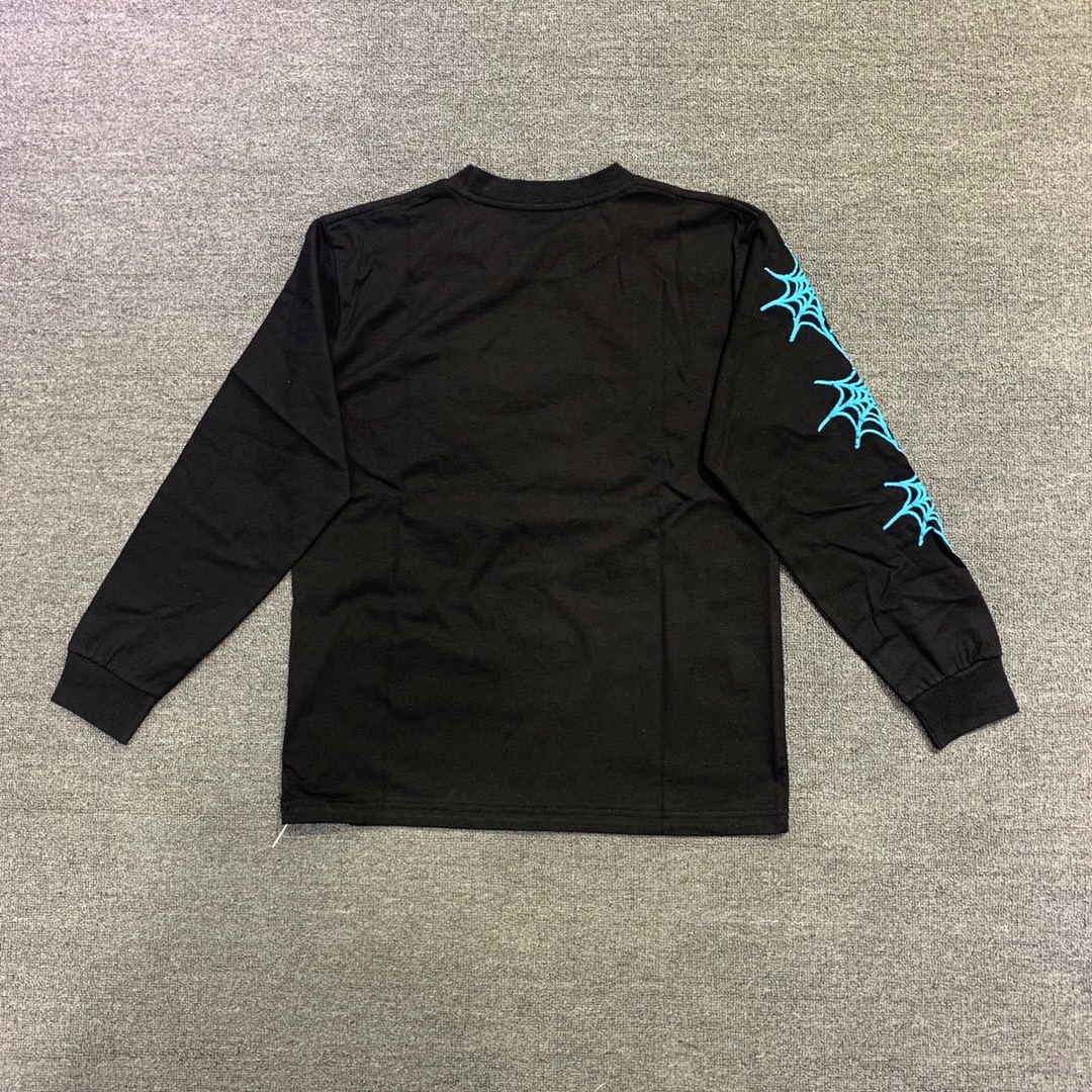Best Replica Young Thug Sp5der -Green cobweb long sleeve - Colareps