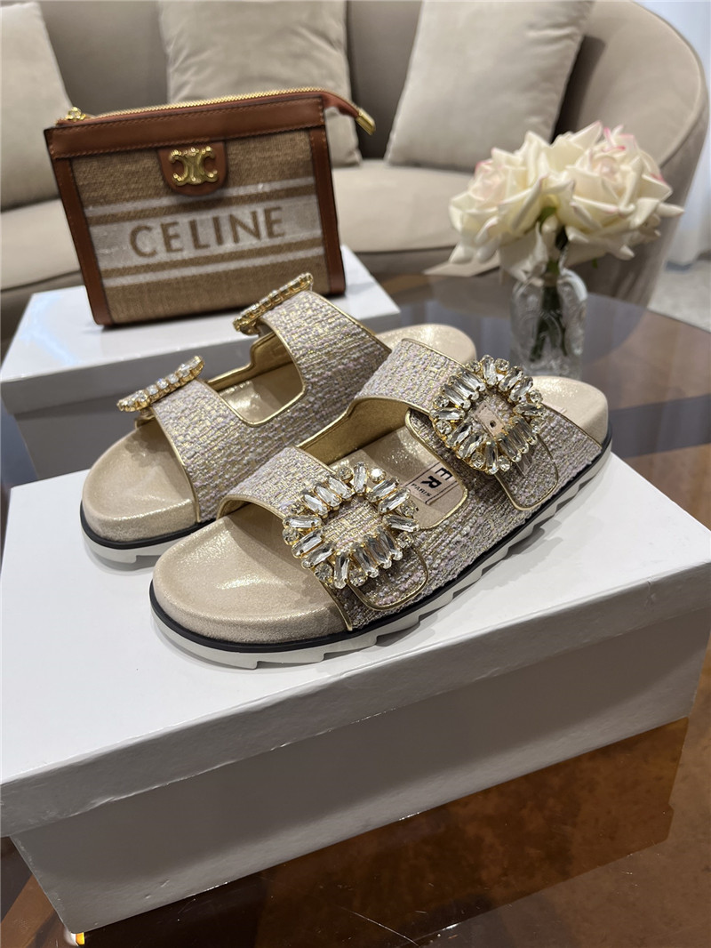 Best Replica Roger vivier new rhinestone buckle sandals - Colareps