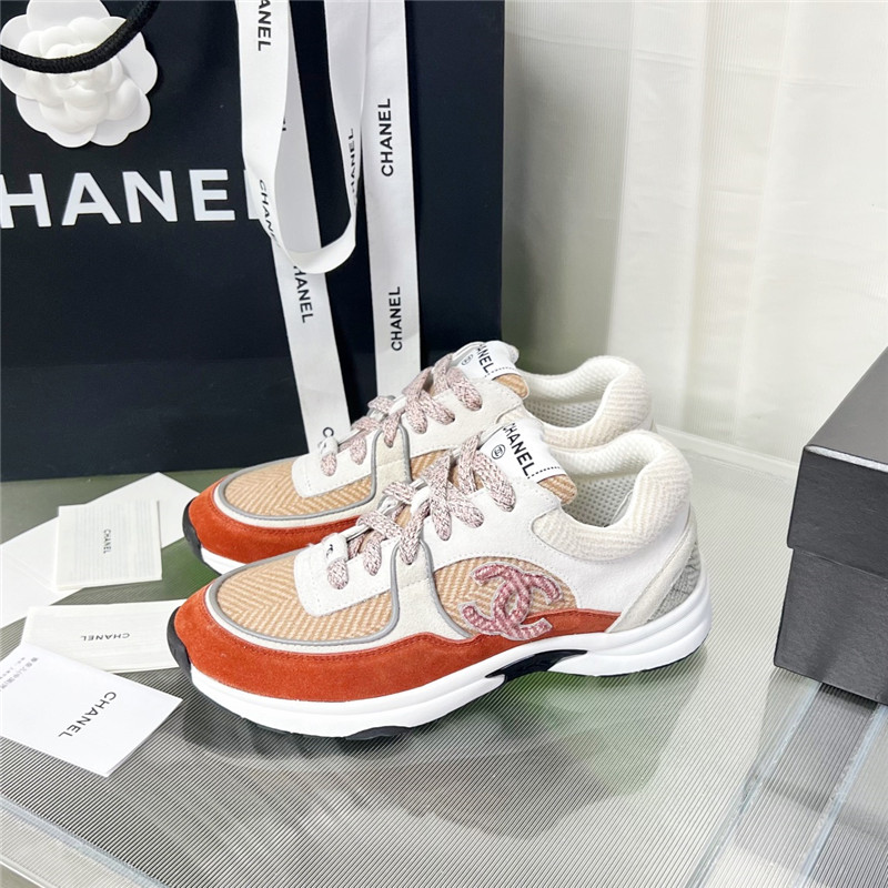 Best Replica Chanel new color wool stitching casual sneakers - Colareps