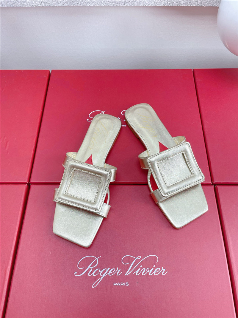 Best Replica Roger vivier embroidered buckle mules - Colareps