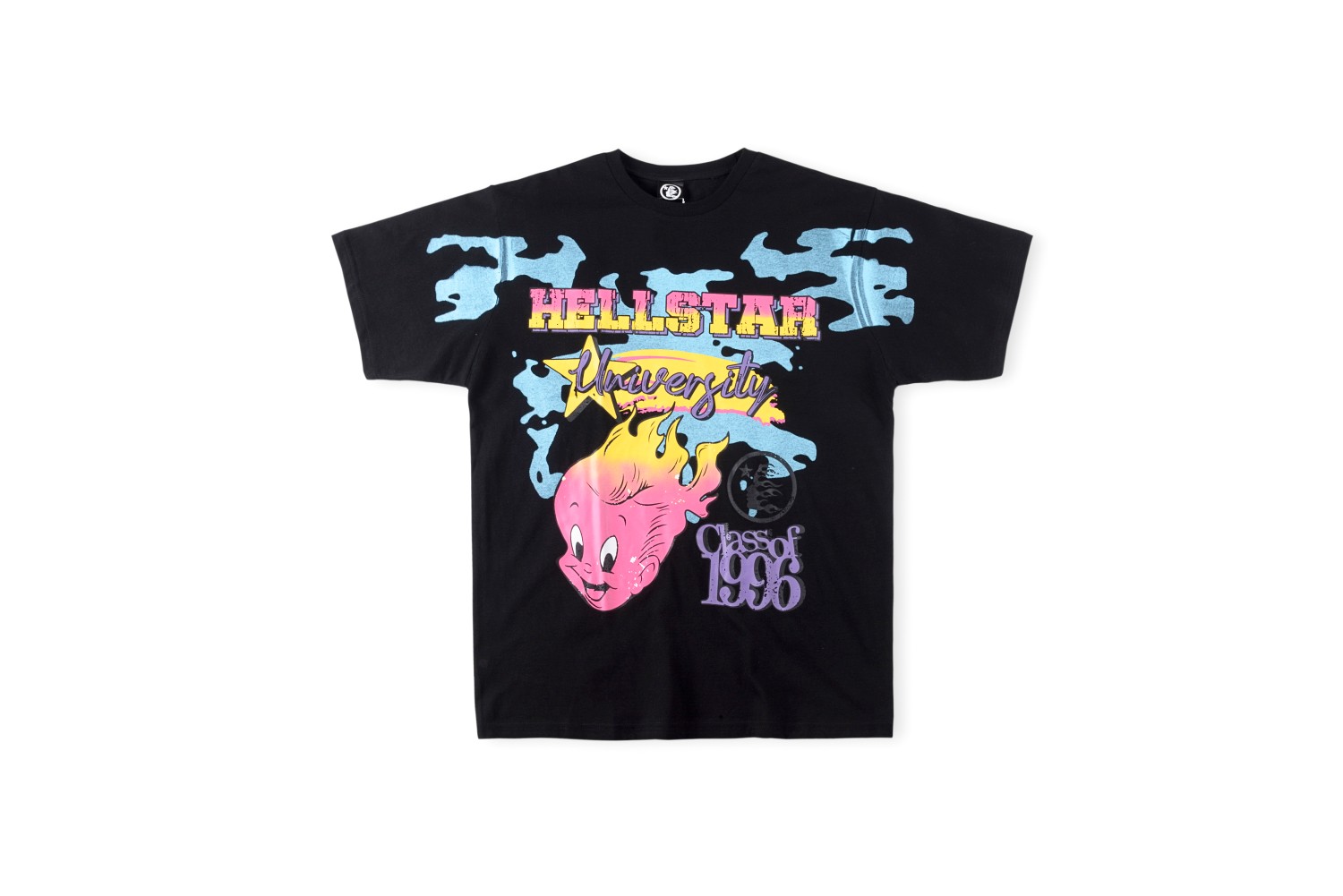 Best Replica 1:1 quality version Hip hop rap graffiti print loose short sleeve tee 2 colors - Colareps