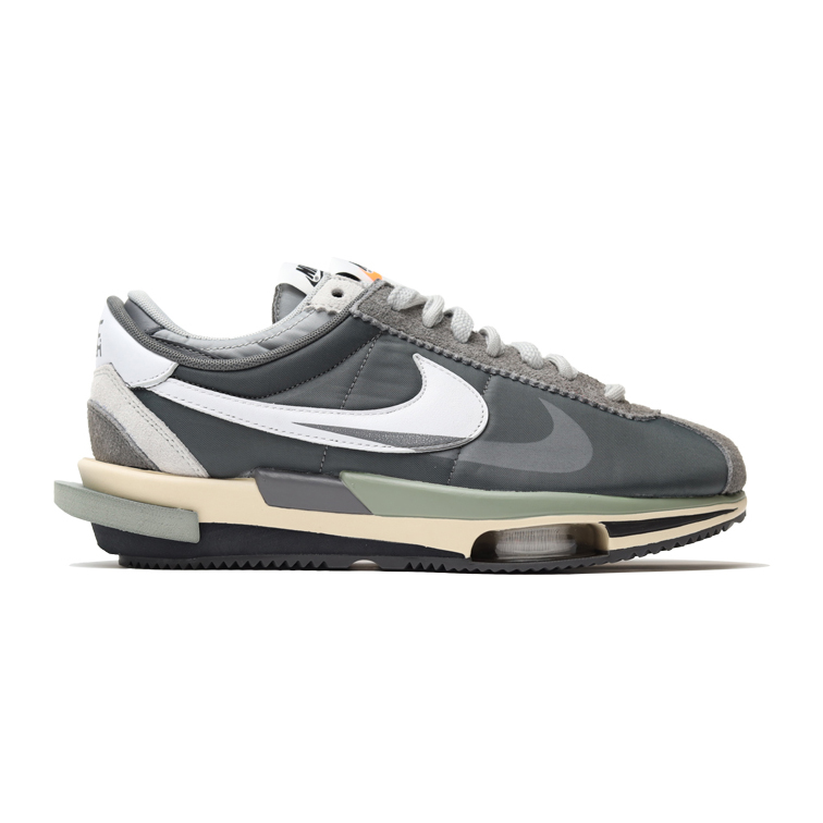 Best Replica Sacai x Nike Zoom Cortez 4.0 Dark Grey White Green - Colareps