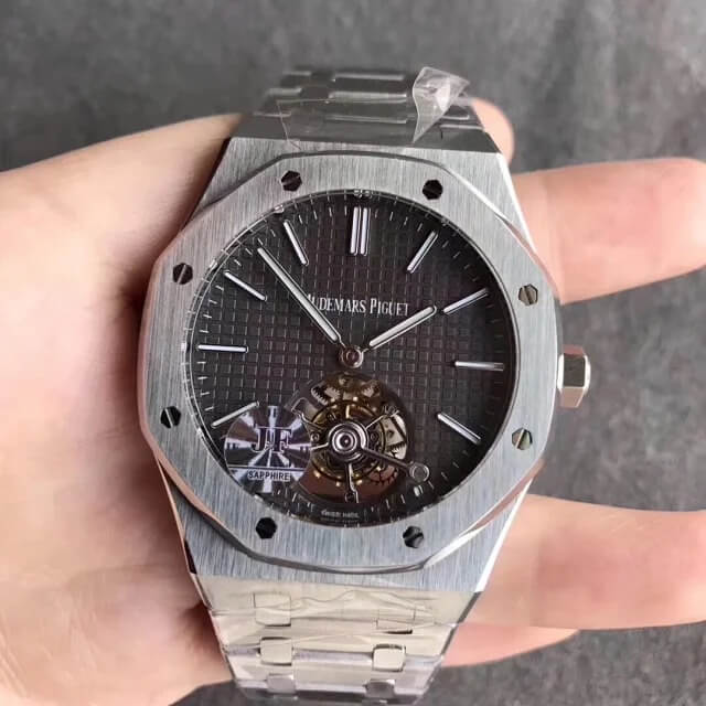 Best Replica Replica Audemars Piguet Royal Oak Tourbillon 26510PT.OO.1220PT.01 1:1 Best Edition JF Factory Grey Dial - Colareps