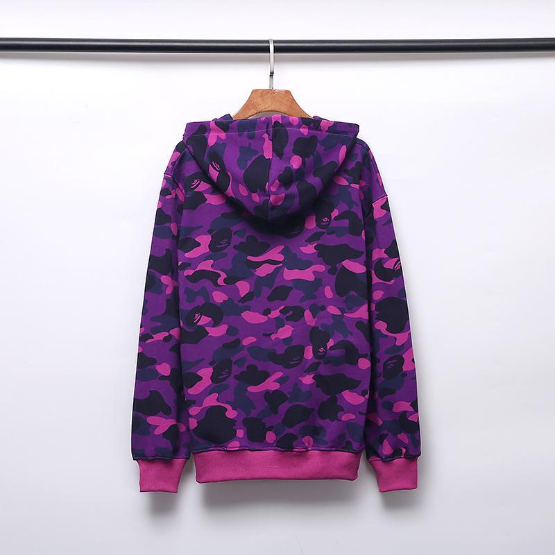 Best Replica BAPE Color Camo College Pullover Hoodie - Colareps