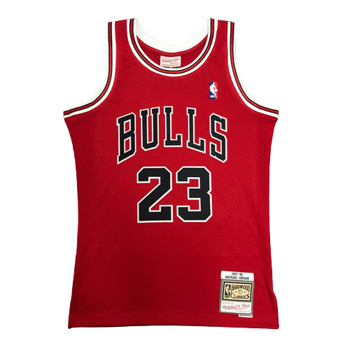 Best Replica MICHAEL JORDAN CHICAGO BULLS THROWBACK JERSEY (HEAT APPLIED) - Colareps