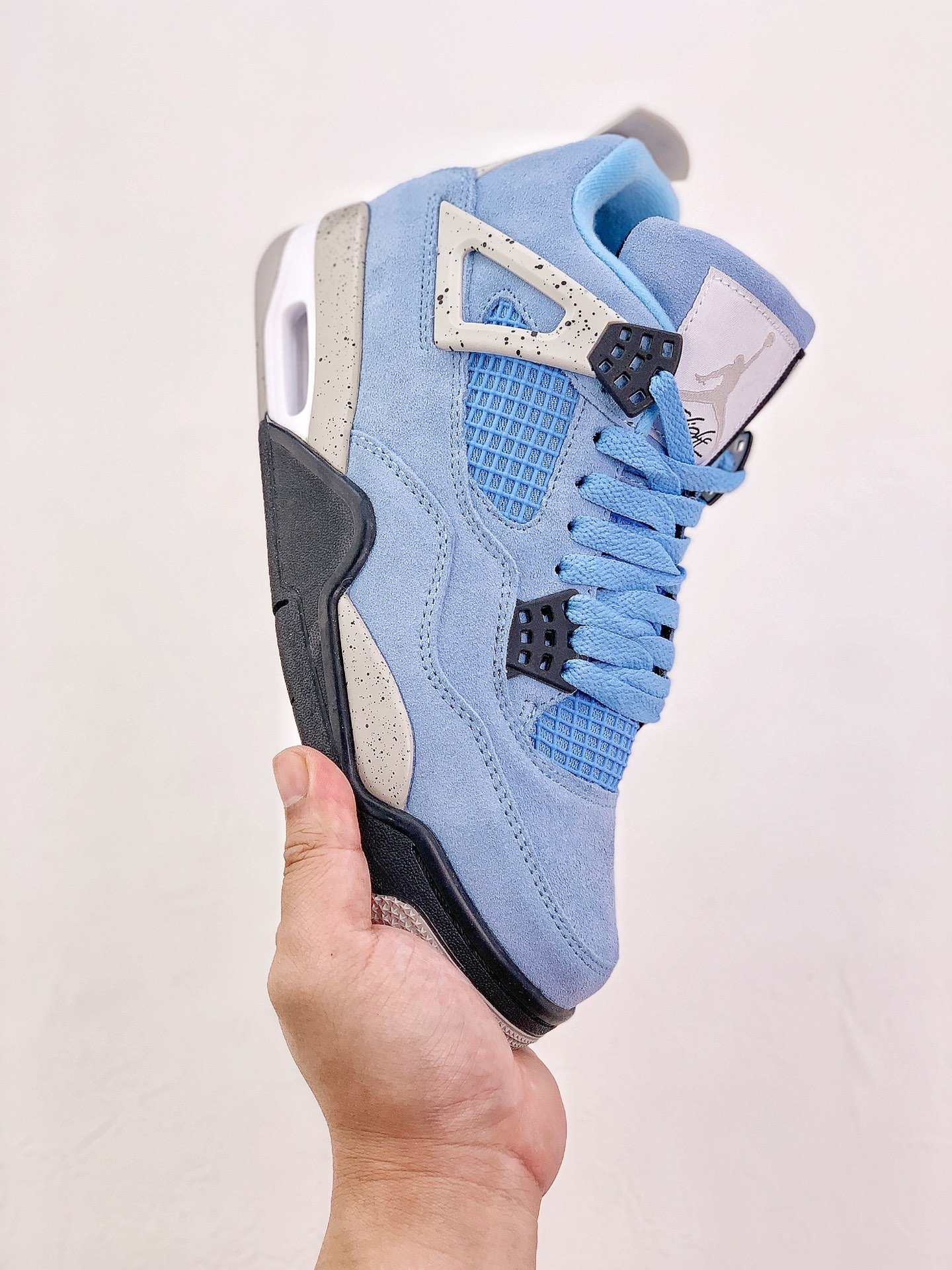 Best Replica Jordan 4 Retro University Blue Extended Size - Colareps